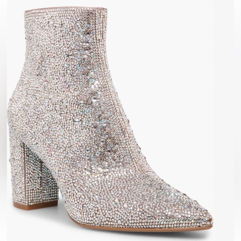 Betsey Johnson Cady Crystal Pavé Bootie